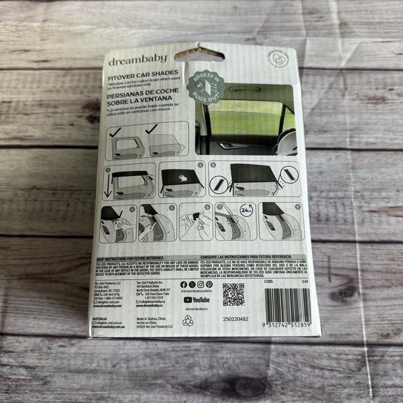 Fitover Car Window Sun Shades for Baby Stretchable Window Covers- 2 Pack, Black - Picture 3 of 7